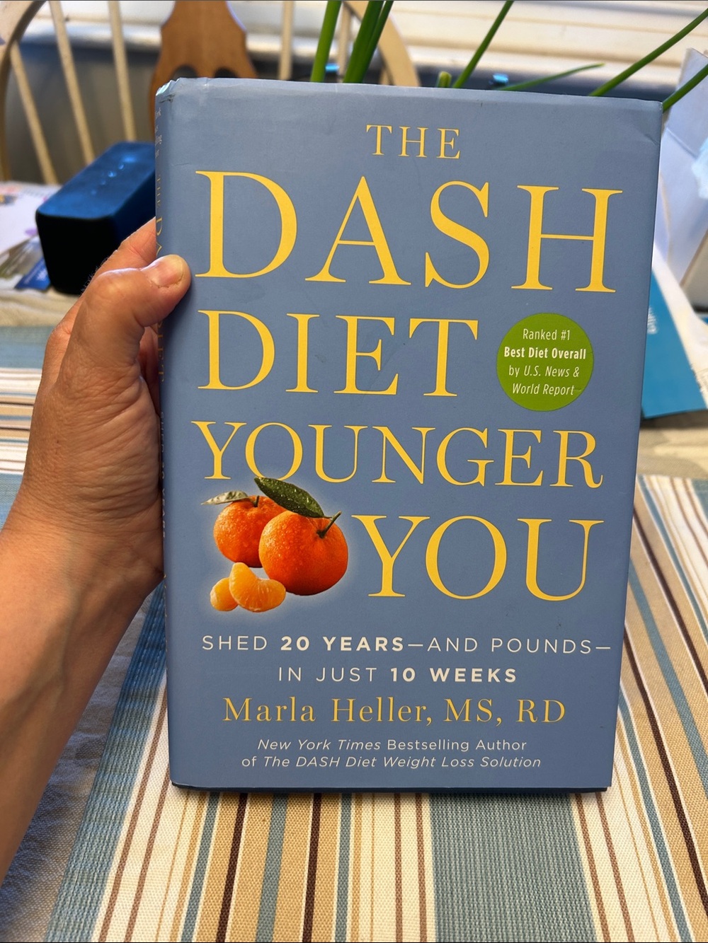 The DASH Diet Younger You by Marla Heller - Blue Cover